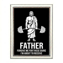 Funny Jesus Gym Poster