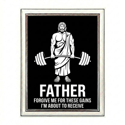 Funny Jesus Gym Poster