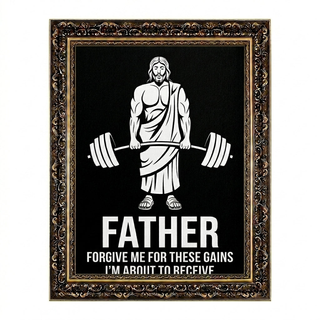 Funny Jesus Gym Poster