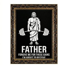 Funny Jesus Gym Poster