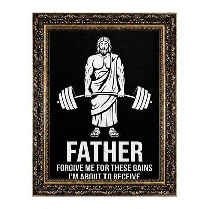 Funny Jesus Gym Poster