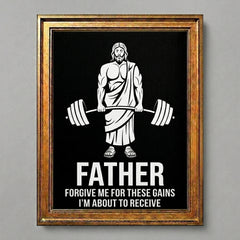 Funny Jesus Gym Poster
