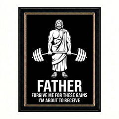 Funny Jesus Gym Poster