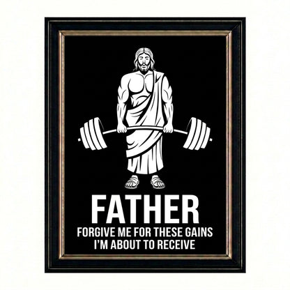 Funny Jesus Gym Poster