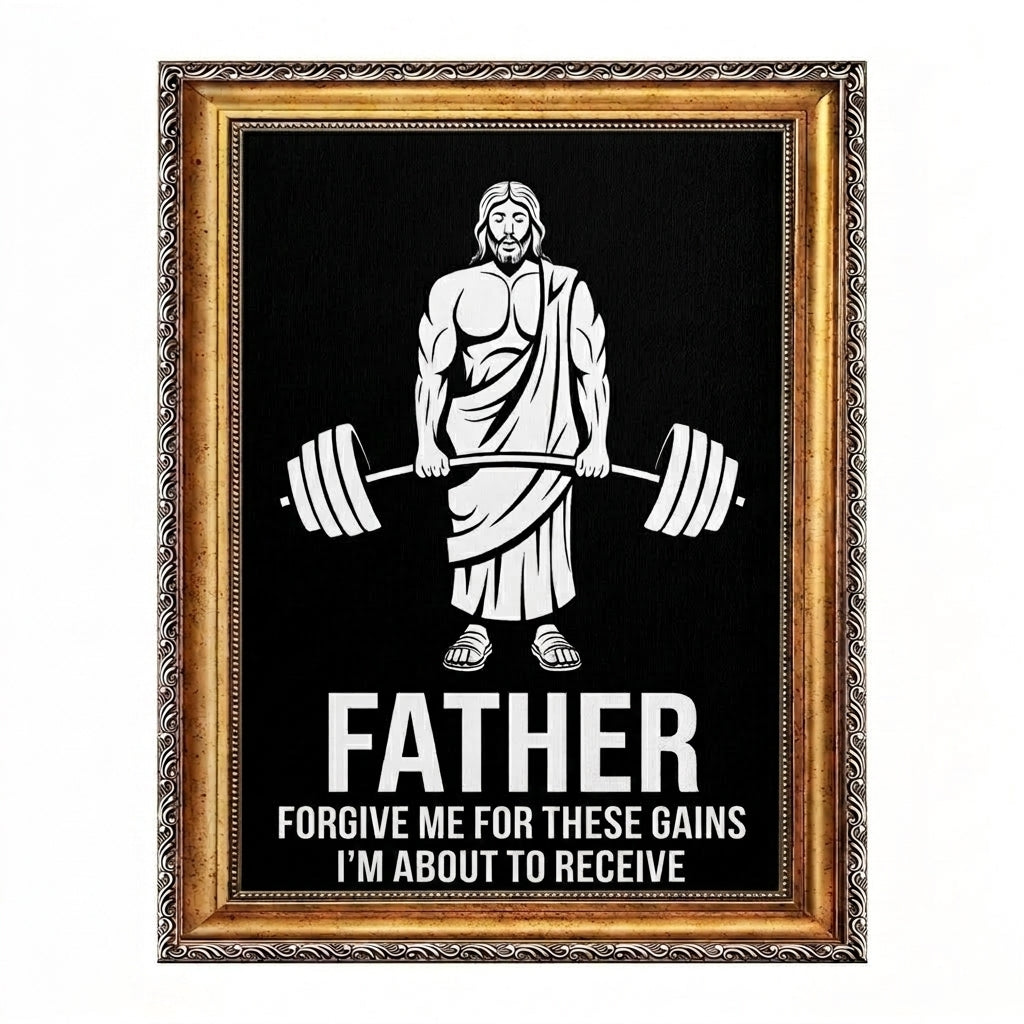Funny Jesus Gym Poster