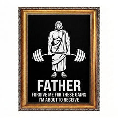 Funny Jesus Gym Poster