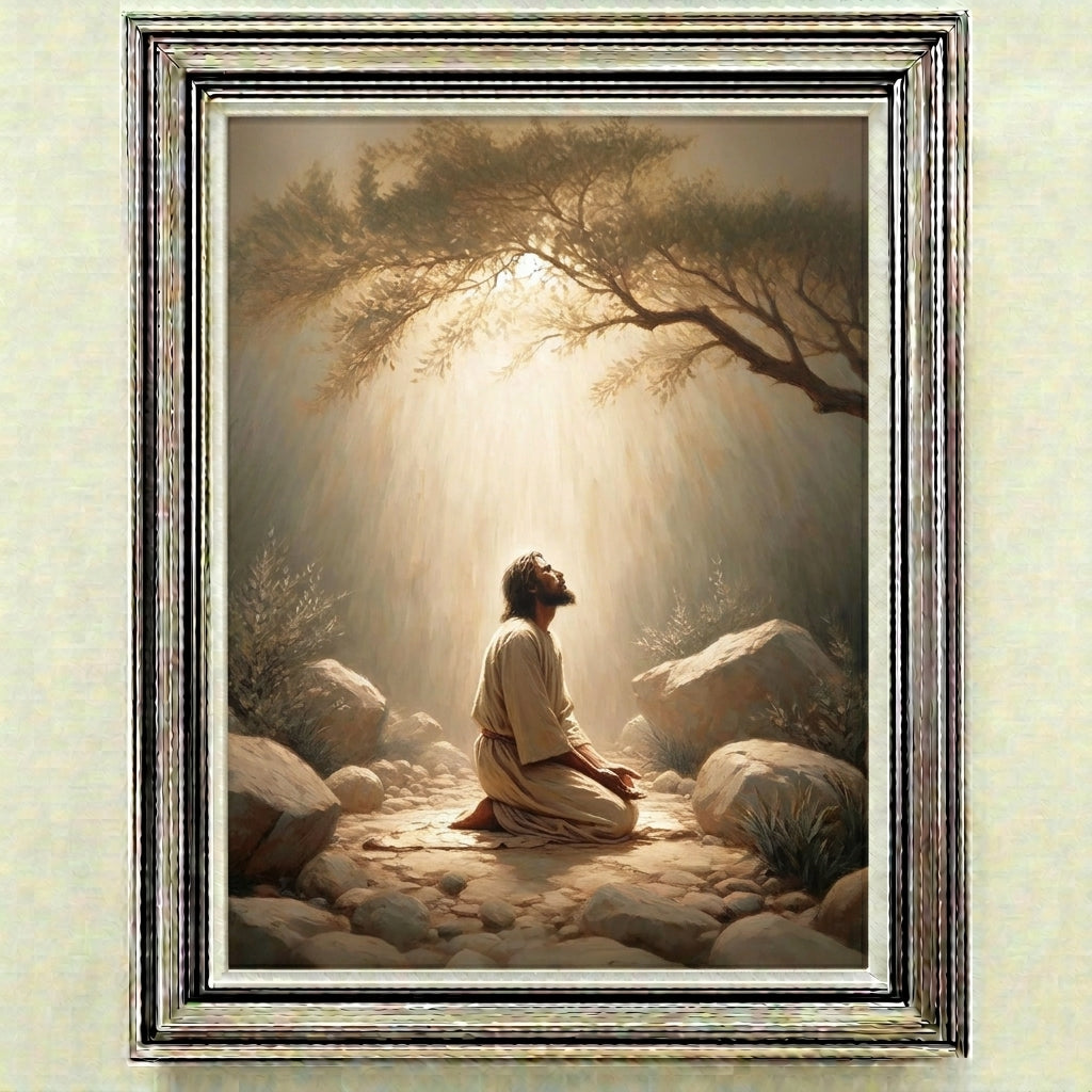 Jesus in the Garden of Gethsemane - Canvas