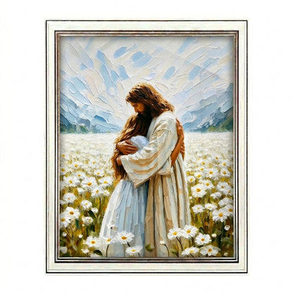 Jesus Hugging a Woman - Canvas