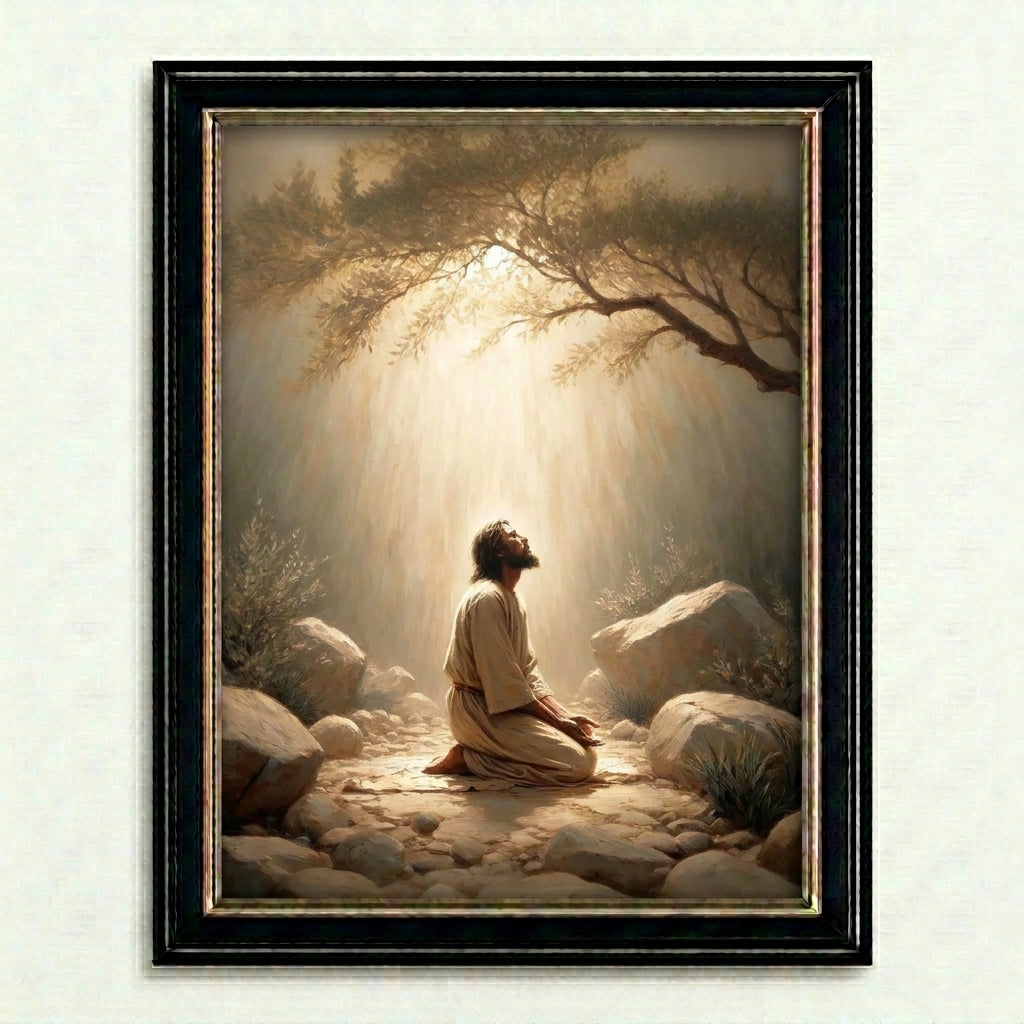 Jesus in the Garden of Gethsemane - Canvas