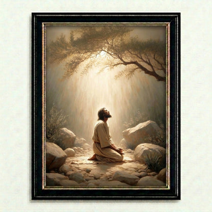Jesus in the Garden of Gethsemane - Canvas