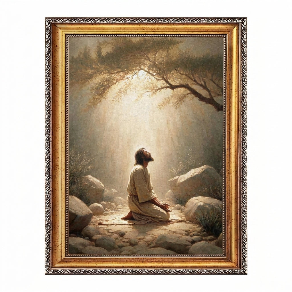Jesus in the Garden of Gethsemane - Canvas