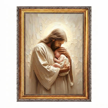 Jesus Holding a Baby - Canvas