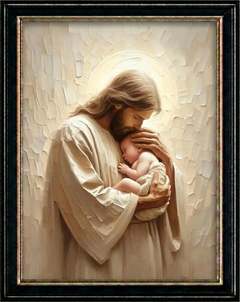 Jesus Holding a Baby - Canvas