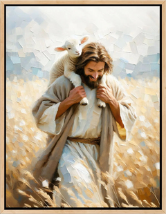 Jesus Carrying Little Lamb Home - Canvas