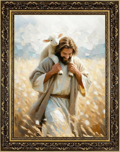 Jesus Carrying Little Lamb Home - Canvas