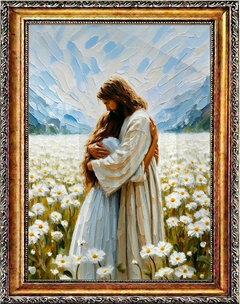 Jesus Hugging a Woman - Canvas