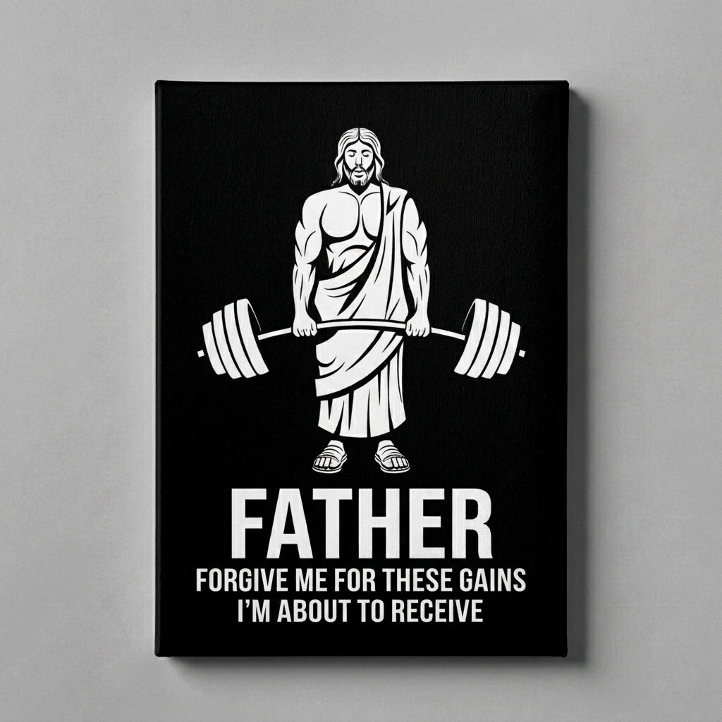 Funny Jesus Gym Poster