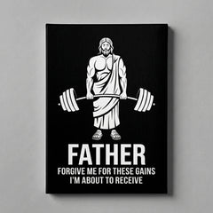 Funny Jesus Gym Poster