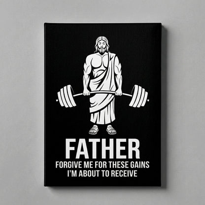 Funny Jesus Gym Poster
