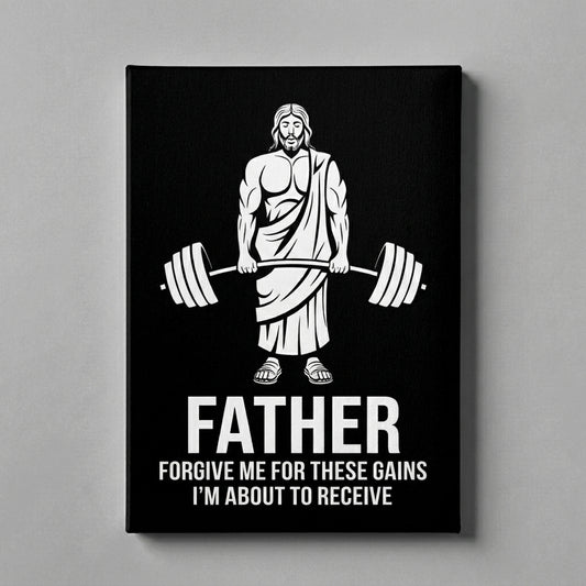 Funny Jesus Gym Poster