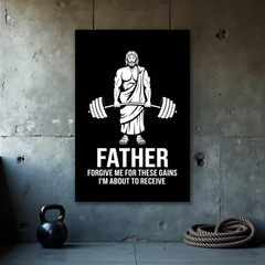 Funny Jesus Gym Poster