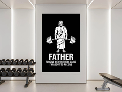Funny Jesus Gym Poster