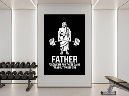 Funny Jesus Gym Poster